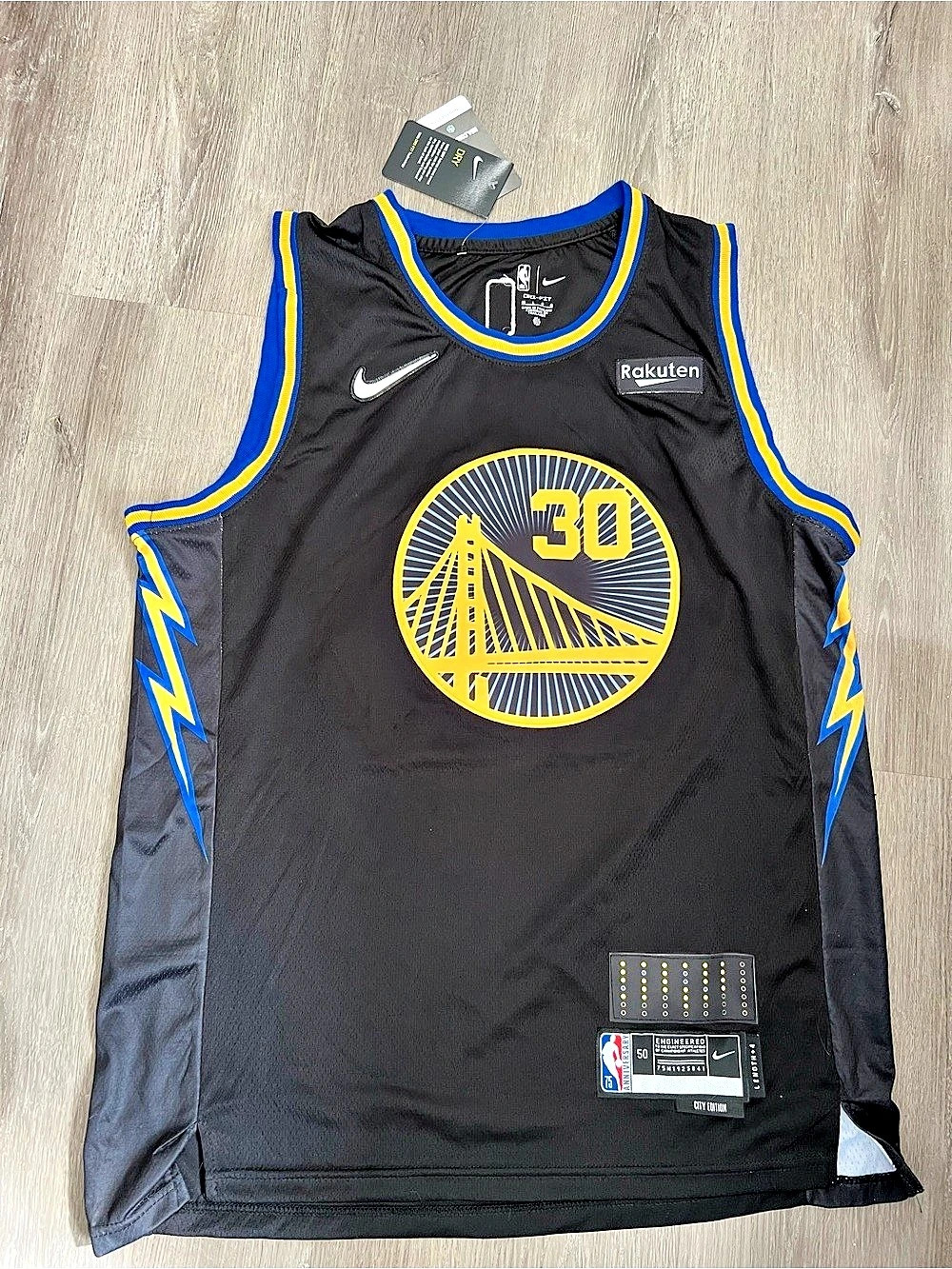 Nike Golden State Warriors 2021/22 Stephen Curry City Edition Swingman Jersey